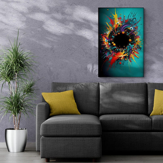 Explozie de culori abstract