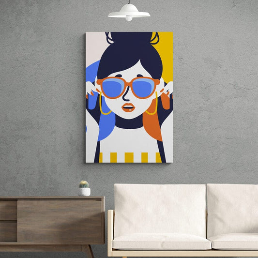 Tablou canvas - Femeie cu ochelari de soare