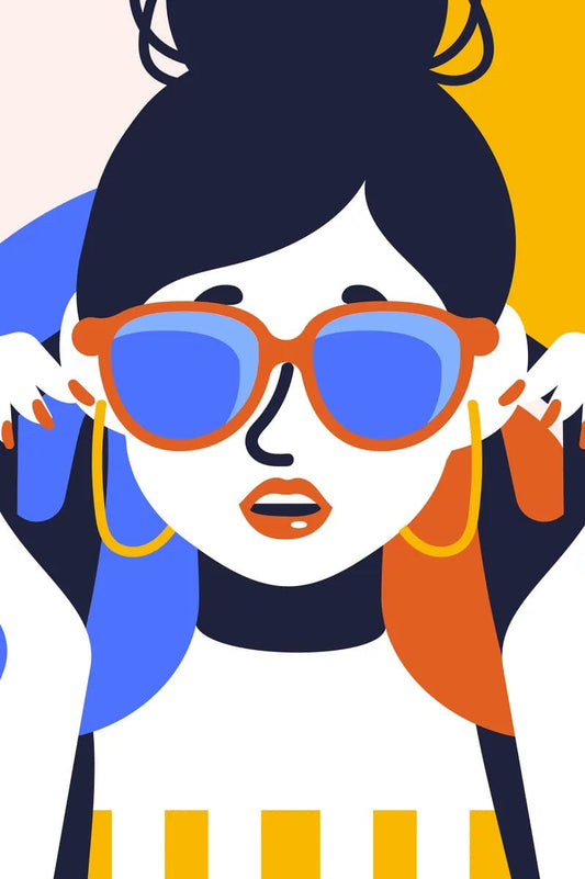 Tablou Canvas - Femeie cu Ochelari de Soare