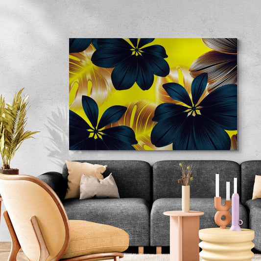 Tablou pe sticla in relief - Floare Amaryllis abstracta 3 - Zibo.ro