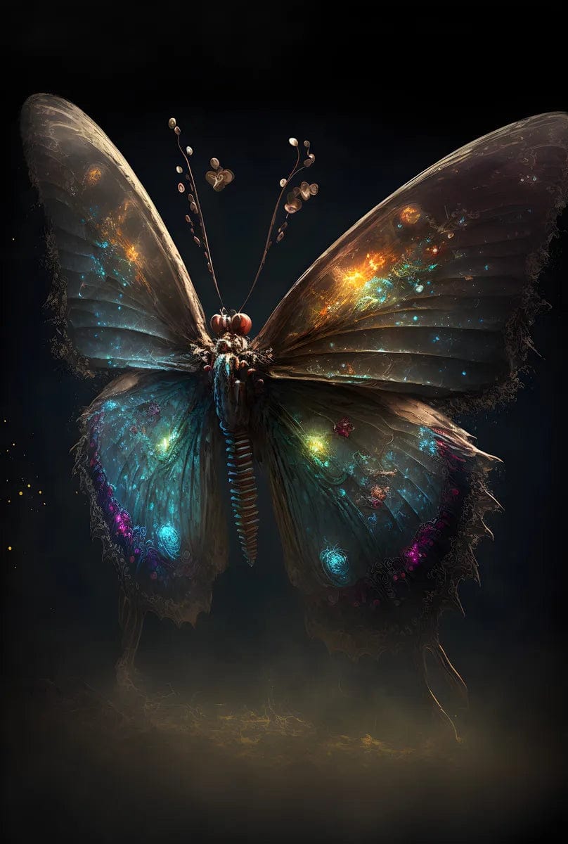 Tapet textil pentru camera copilului "Fluturele magic" - 1,5 X 2,2 m