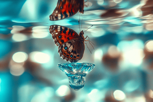 Tablou Canvas - Fluture Sub Apa