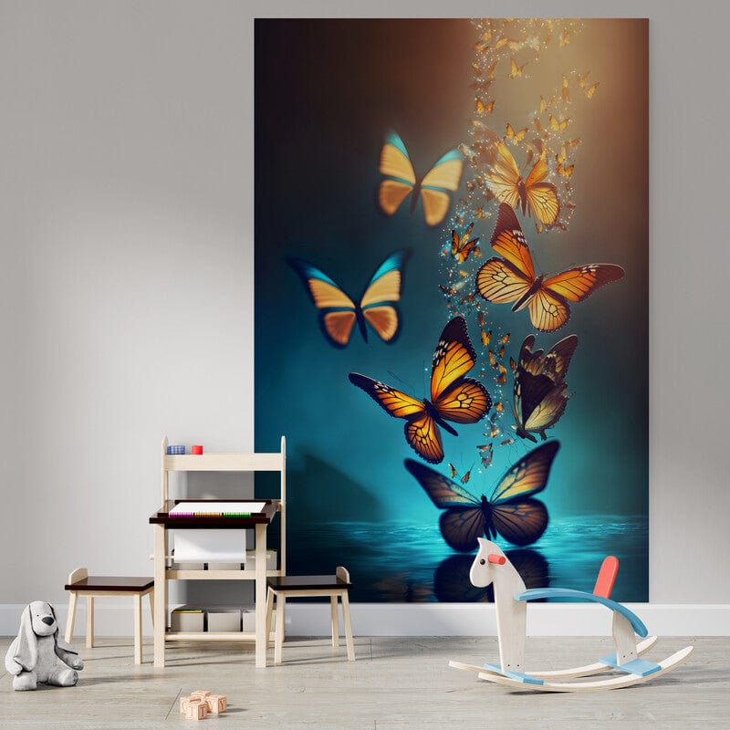 Tapet textil pentru camera copilului "Fluturi" -  1,5 X 2,2 m