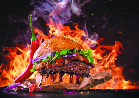 Tablou Canvas - Hamburger in Flacari