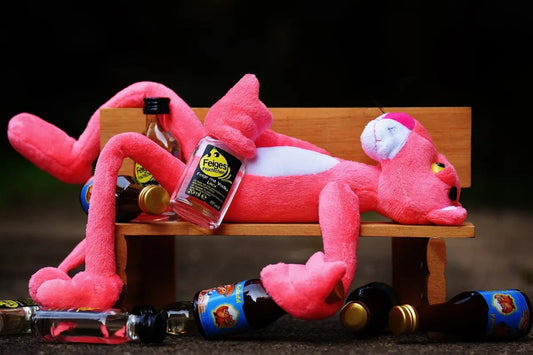 Tablou Canvas - Jucarie cu Sticla de Vodka