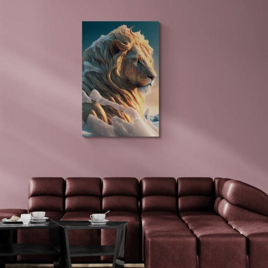 Tablou Canvas - Leul in Zapada