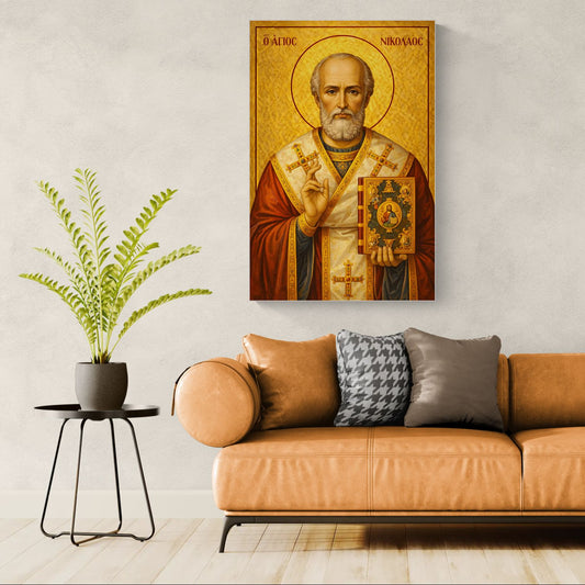 Icoana pe panza - Sfântul Nicolae - Zibo.ro
