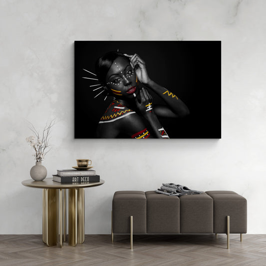 Tablou Canvas - Machiaj Nativ American