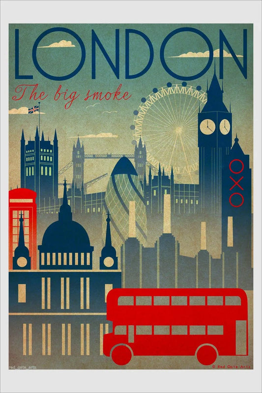 Tablou Canvas - Londra Retro