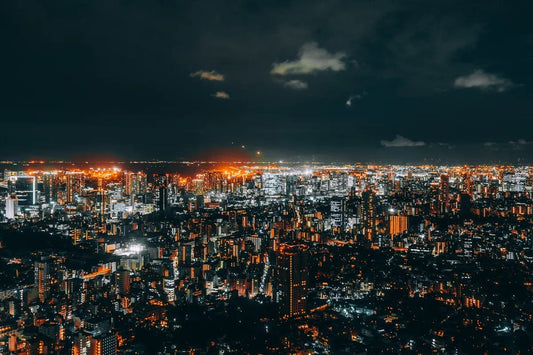 Tablou Canvas - Luminile Noptii