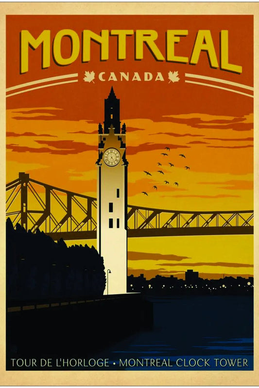 Tablou Canvas - Montreal Retro