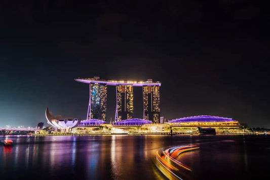 Tablou Canvas - Noptea în Singapore