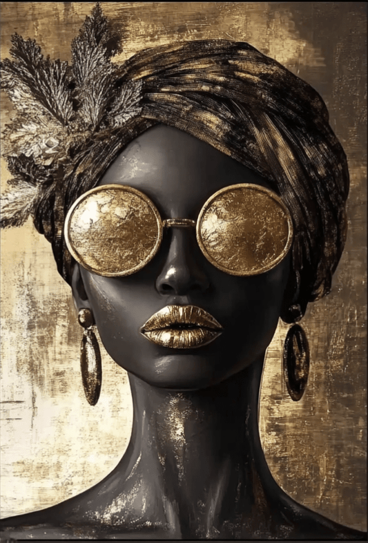 Tablou Canvas - Ochelari de Aur