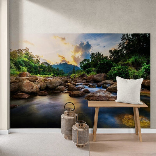 Tapet textil 1,5 X 2,2 m "Parau printre pietre"