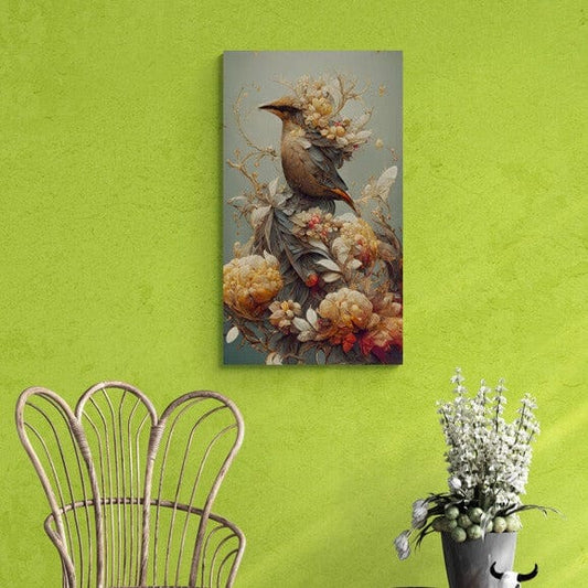 Tablou canvas - Pasarea inflorata