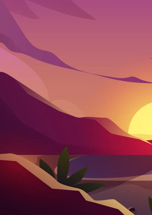 Tablou Canvas - Peisaj Abstract Elegant