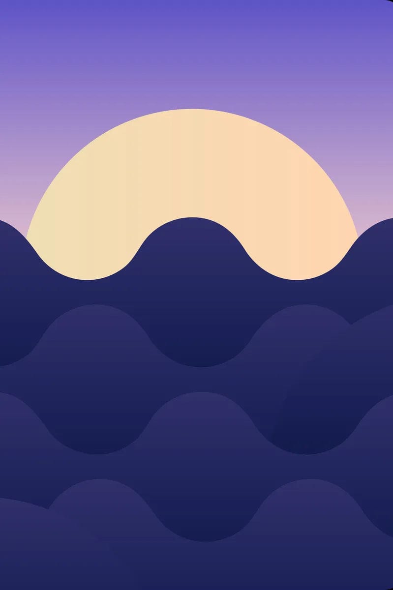 Tablou Canvas - Peisaj Abstract cu Apusul la Mare