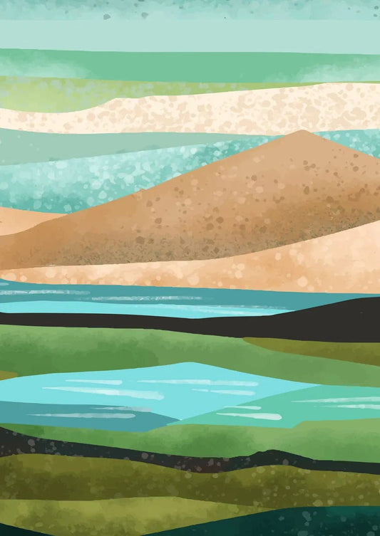 Tablou Canvas - Peisaj Abstract Eleganta in Straturi