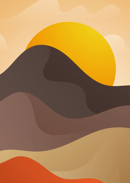 Tablou Canvas - Landscape Desertic Abstract