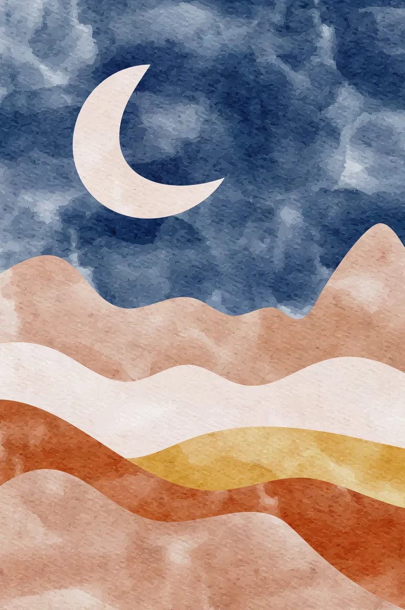 Tablou Canvas - Peisaj Nocturn Abstract