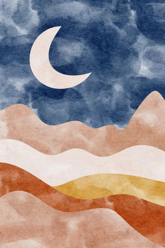 Tablou Canvas - Peisaj Nocturn Abstract