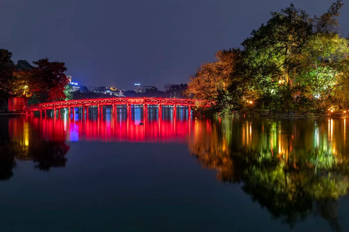 Tablou Canvas - Podul Rosu