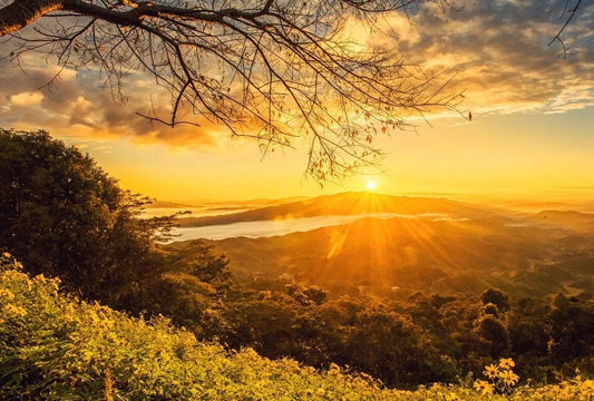 Tapet textil 1,5 X 2,2 m "Rasarit superb"