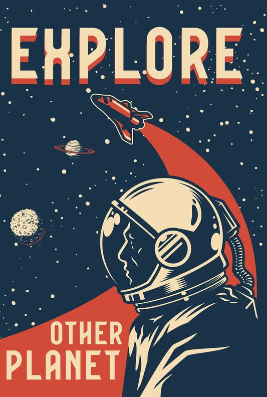 Tablou Canvas - Calatorie in Spatiu 01