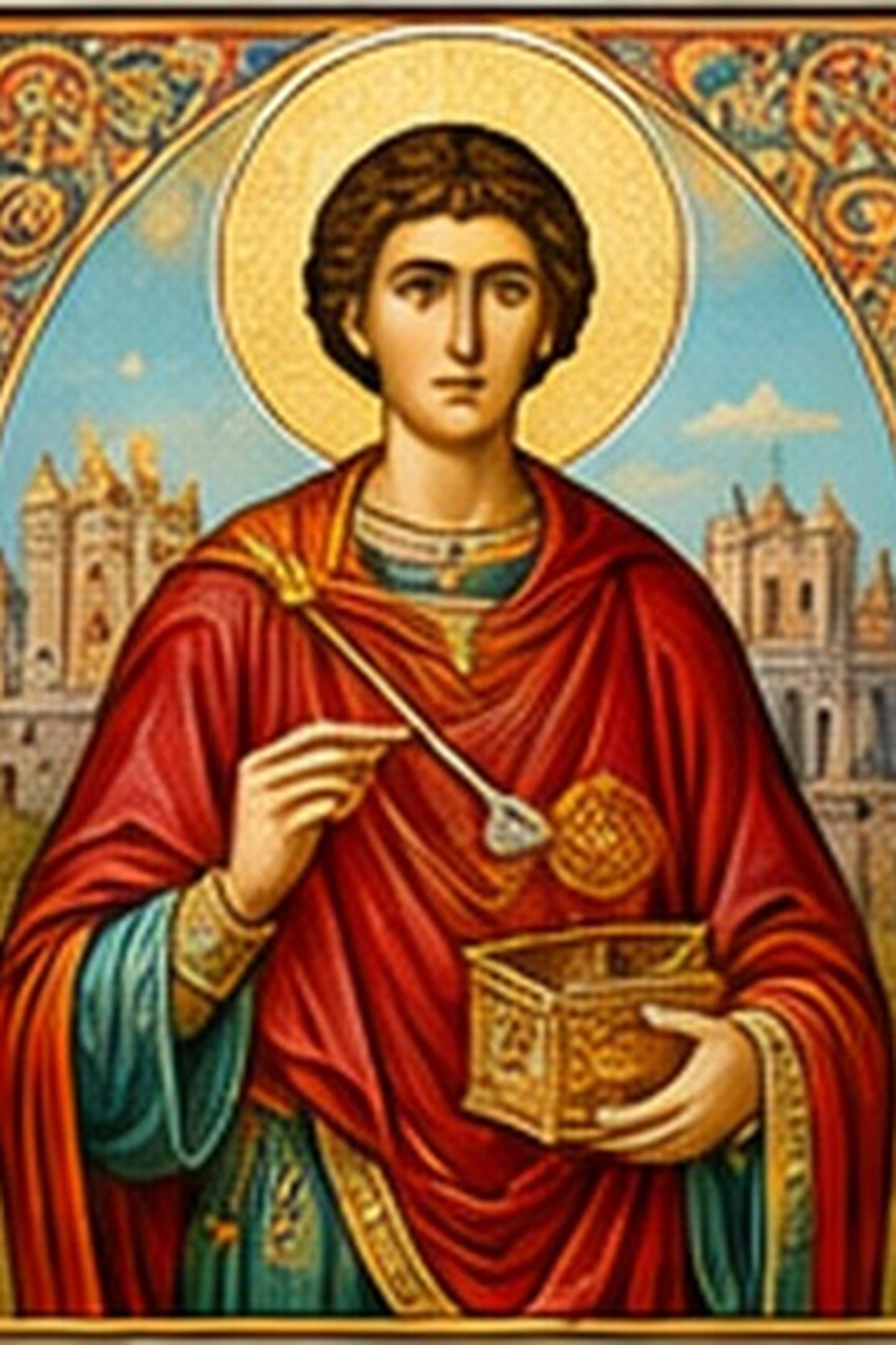 Icoana - Sfantul Mare Mucenic Pantelimon - Zibo.ro