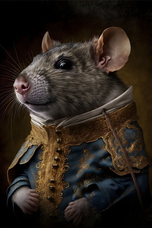 Tablou canvas -Soarecele imbracat