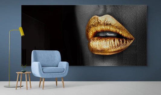 Tapet textil 1,5 X 3 m Buze gold - Zibo.ro