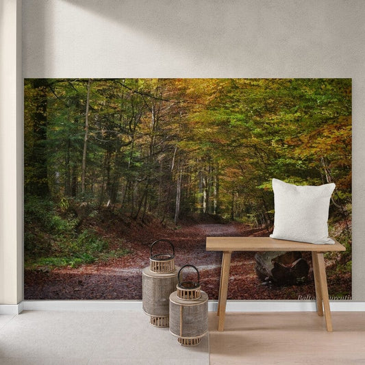 Tapet textil 1,5 X 2,2 m "Toamna la poalele Bucegiului"