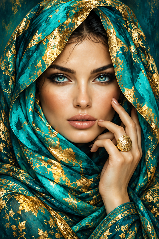 Tablou decorativ - Valul smaraldului - Zibo.ro