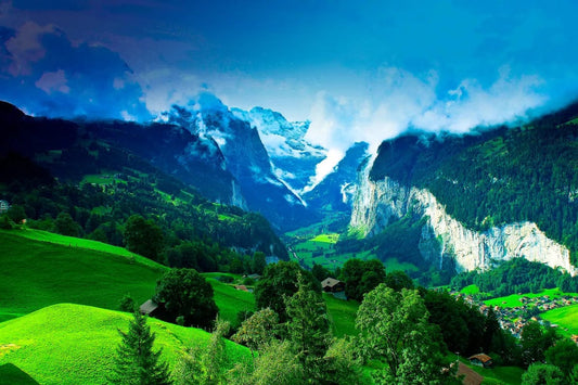 Tablou Canvas - Vedere Aeriana de Munte