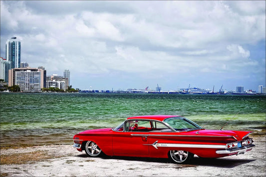 Tablou Canvas - Vehicul pe Plaja