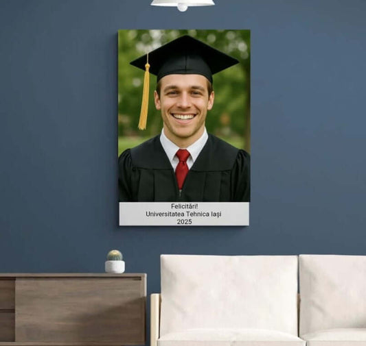 Tablou personalizat cu poza si text