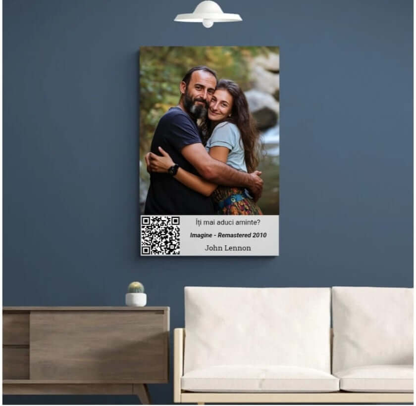 Tablou personalizat cu poza si melodie