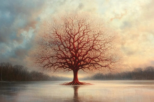 Tablou Canvas - Copac pe ape