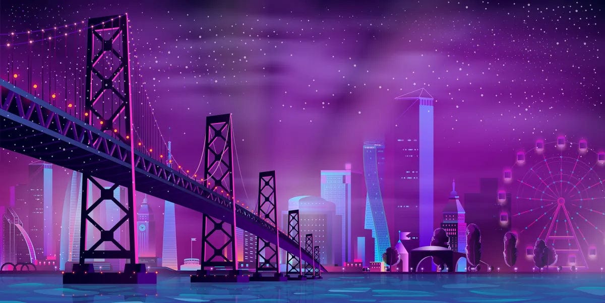 Tablou Canvas - Peisaj Urban Abstract