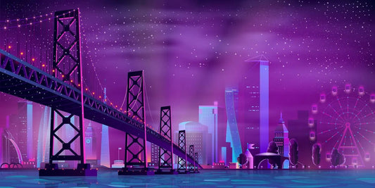 Tablou Canvas - Peisaj Urban Abstract