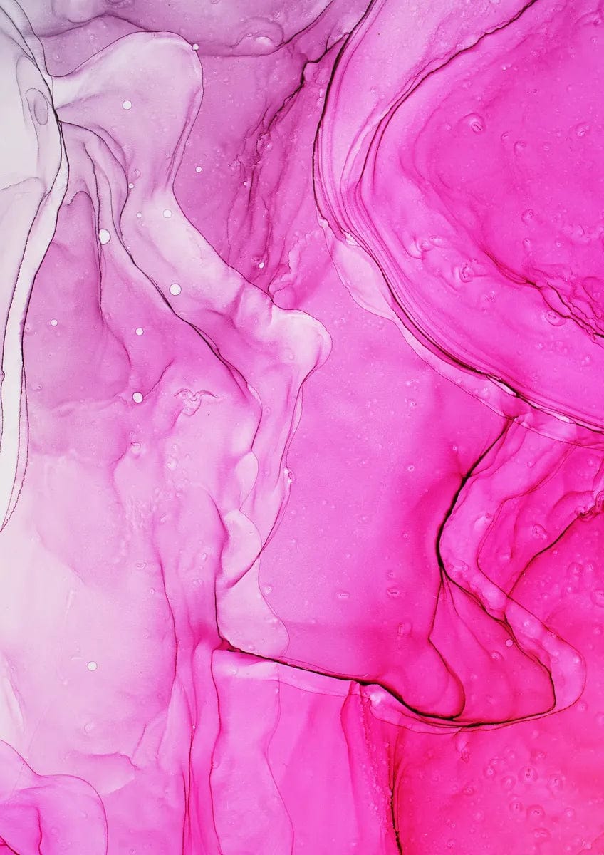 Tablou Canvas - Abstract Cerneala Roz in Relief