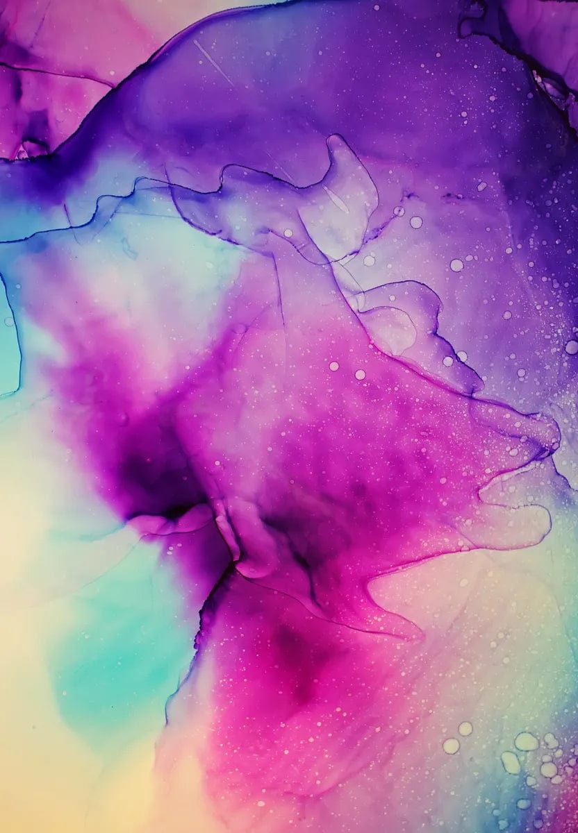 Tablou Canvas - Abstract Culori Roz-Mov