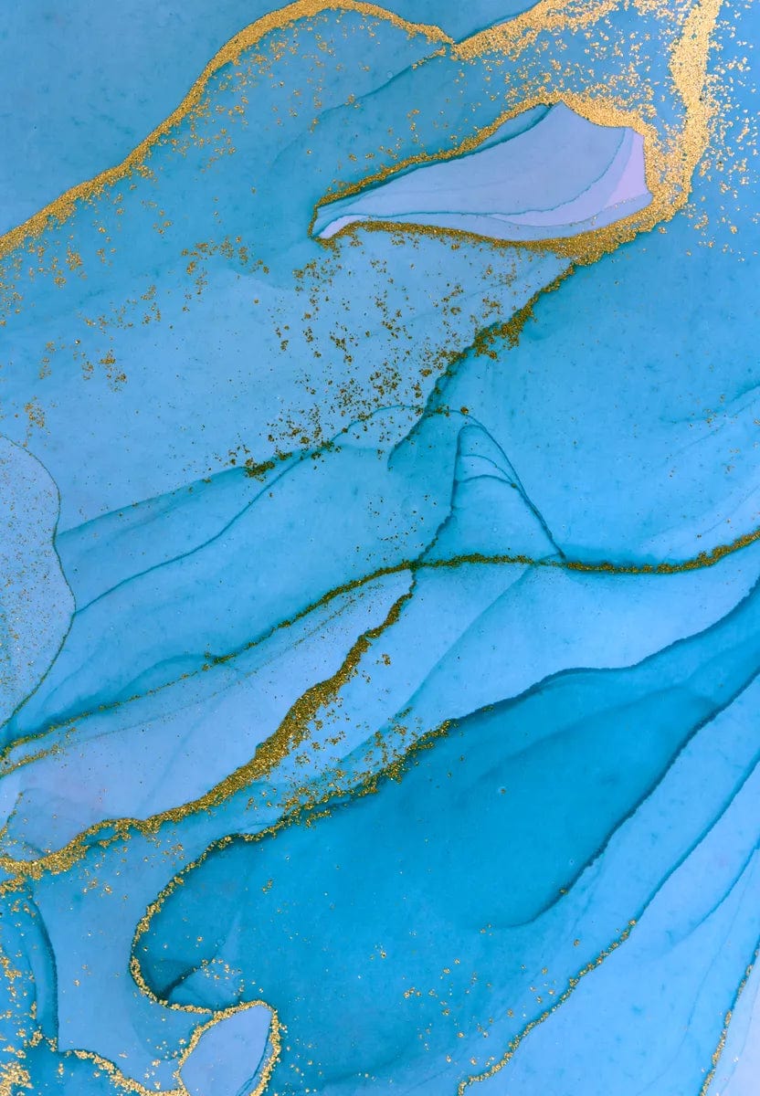 Tablou Canvas - Eleganta in Albastru Deschis cu Insertii