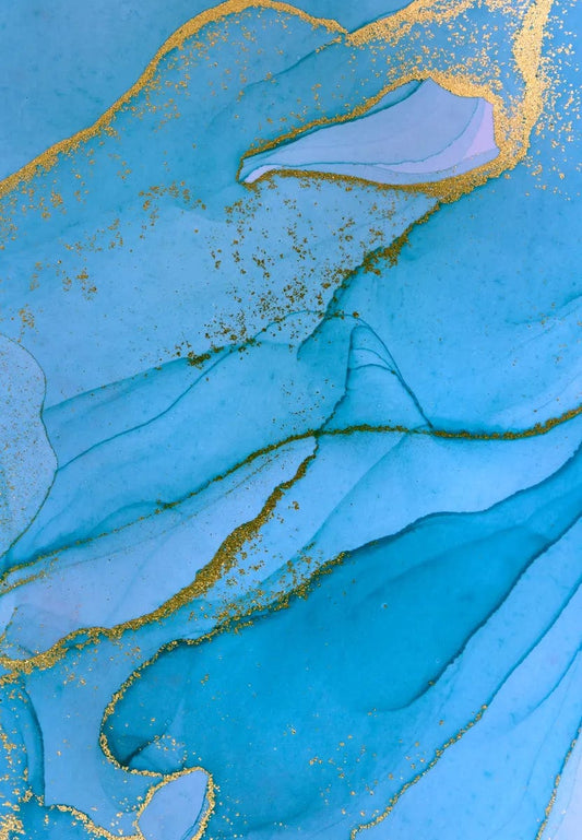 Tablou Canvas - Eleganta in Albastru Deschis cu Insertii