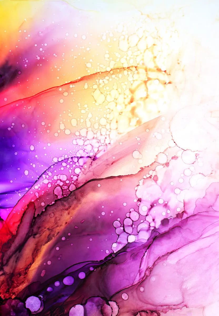 Tablou Canvas - Abstract de Mov si Nuante Rosiatice