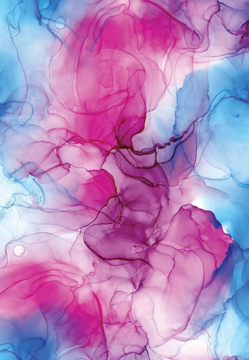 Tablou Canvas - Eleganta Roz-Albastru Abstract