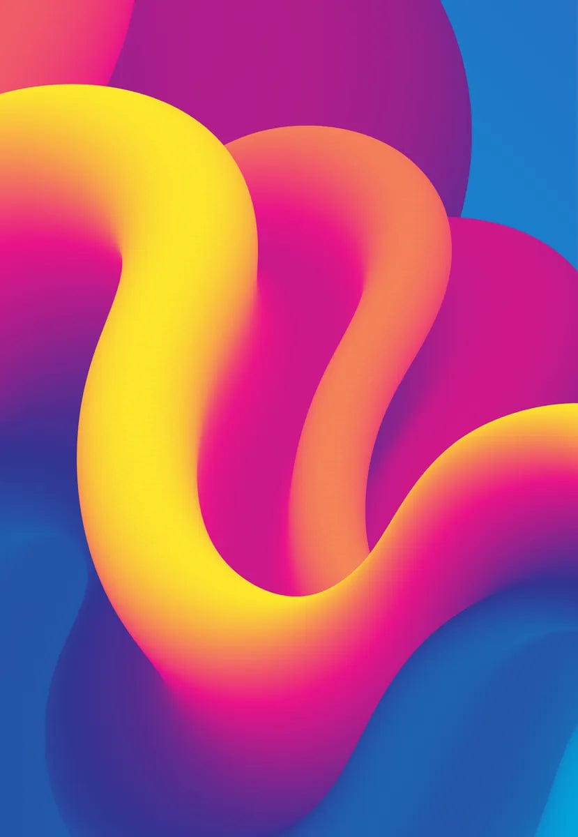 Tablou Canvas - Abstract Dune Multicolor