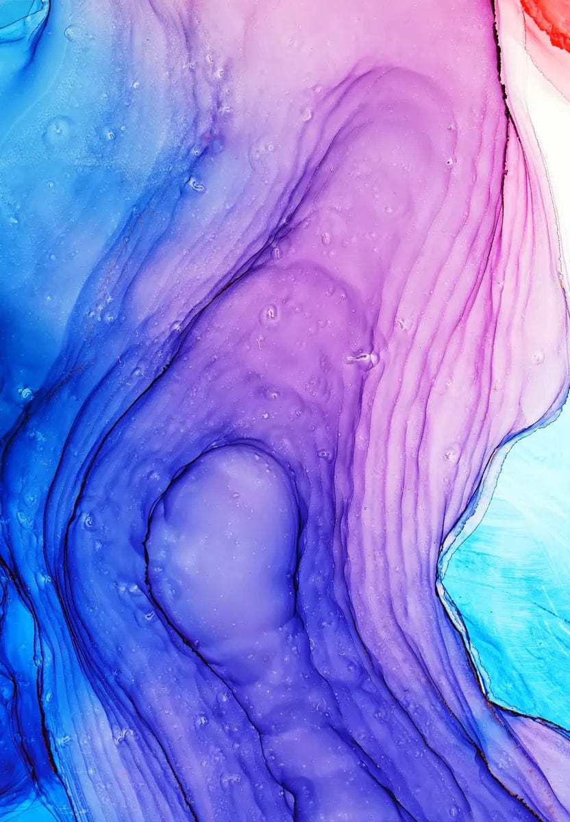 Tablou Canvas - Abstract Elegance Mov-Albastru