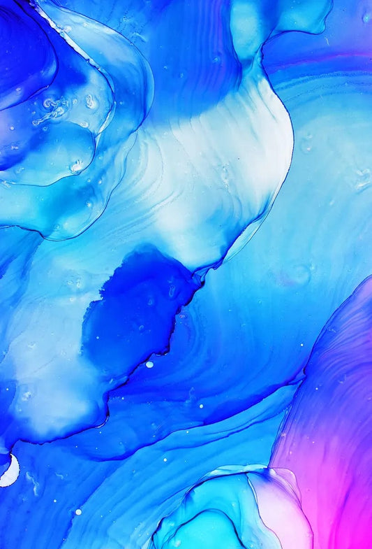 Tablou Canvas -Abstract pelicule nuante Albastra