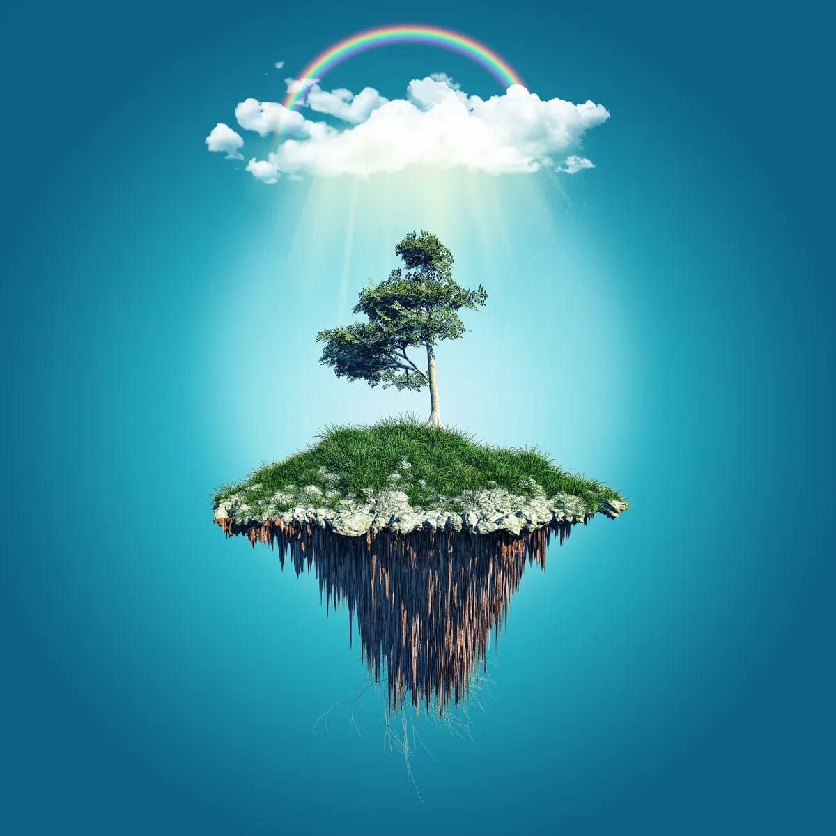 Tablou Canvas - Insula Plutitoare